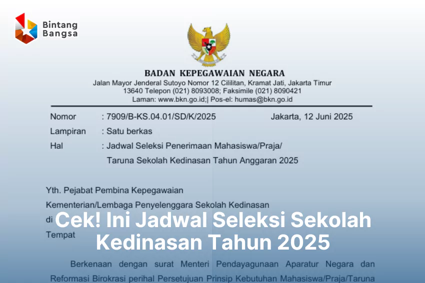 Jadwal Seleksi Sekolah Kedinasan 2025